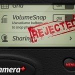 Camera+ for iPhone with VolumeSnap rejected from the App Store