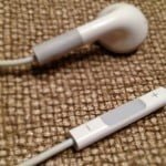 iphone, earbuds, remote shutter release