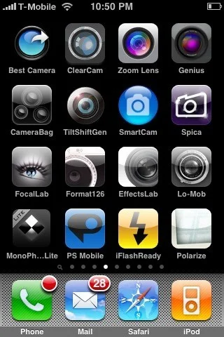 Some of my other camera apps. Page 4 on my iPhone page 4 on my iPhone