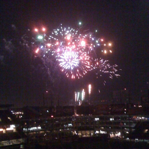 Fireworks shot with my old iPhone 2G