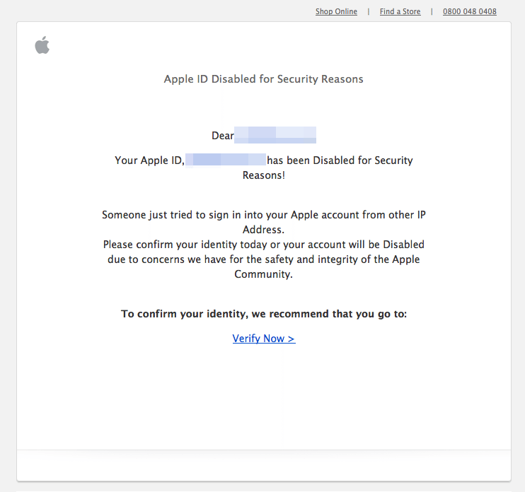 Warning! Don’t Fall For the Apple ID Phishing Scam!