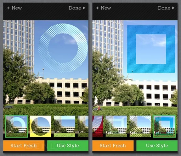 tangent app for iPhone, screenshot
