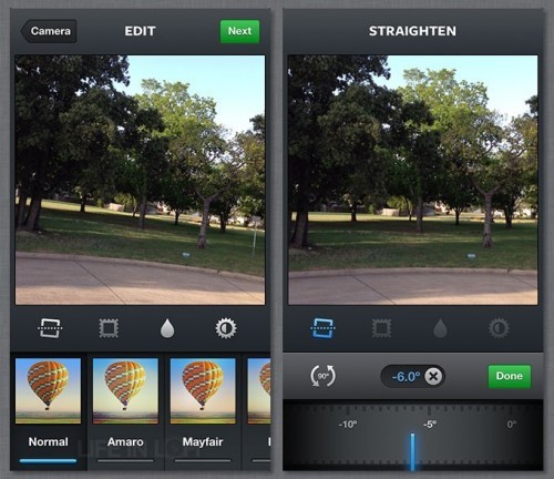 Instagram, 4.1, updated, import video, auto-straighten