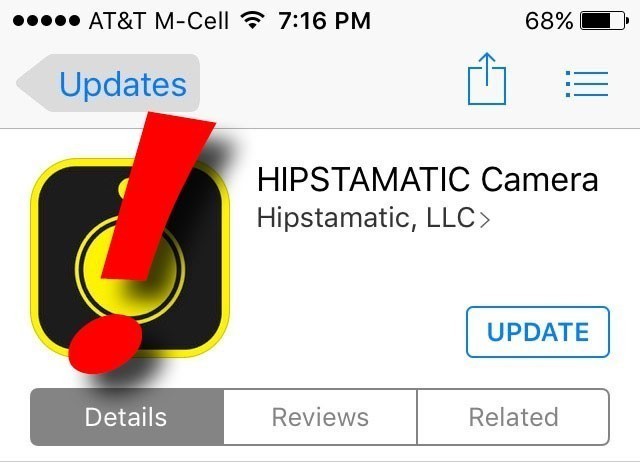 Hipstamatic 300 is out. Don’t update yet!