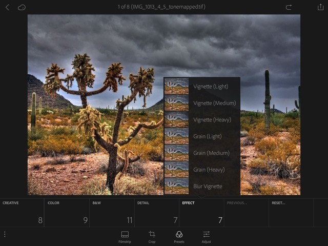 Adobe LIGHTROOM for iOS now free for all users